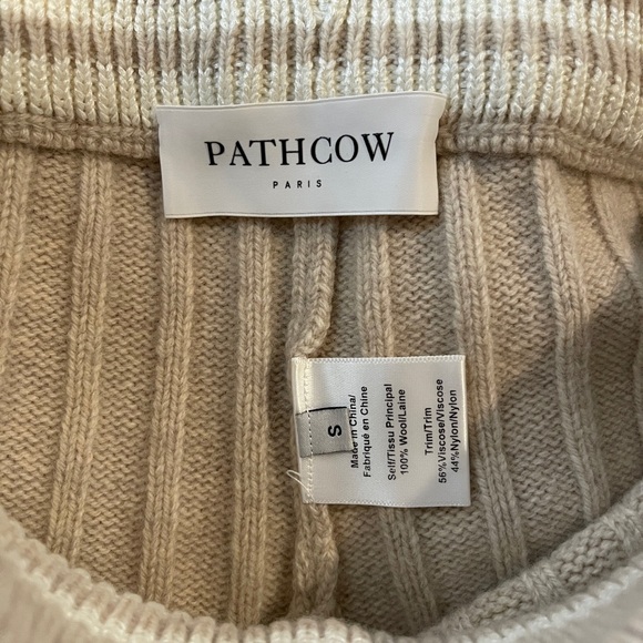 PATHCOW Paris Khaki & Cream Wool Shorts Small - Picture 3 of 8